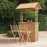 vidaXL Barska garnitura 3-delna bambus | Shoptok.si