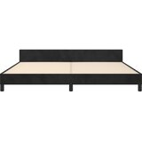  Okvir za krevet bez madraca crni 200x200 cm baršunasti | shoptok.hr