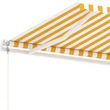  Samostojeća automatska tenda 400 x 300 cm žuto-bijela | shoptok.hr