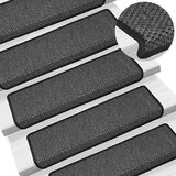 vidaXL Samolepilne preproge za stopnice sisal 30kosov 65x21x4cm antra. | Shoptok.si