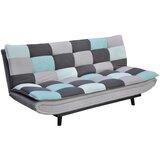 Time ZOFA S POSTELJNO FUNKCIJO, svetlo siva, svetlo modra, temno siva kovina, tekstil | Shoptok.si