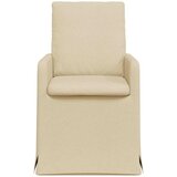  Trpezarijske stolice 2 pcs Krema 57 x 67 x 98 cm tkanina | shoptok.hr