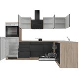 Flex-Well Kotna Kuhinja Capri, Črna, Hrast | Shoptok.si