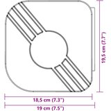Tenda na uvlačenje krem 3,5 x 2,5 m od tkanine i aluminija Slike