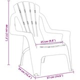  Vrtne stolice za djecu 2kom crvene 37x34x44cm PP izgled drva | shoptok.hr