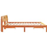  Konstrukcija postelje Rjava 200 x 200 cm Masivno borovo les, (5000123934) | Shoptok.si