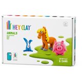 Hey Clay Glina Animals - 6cans - Piggy, Horse, Rabbit - 26037