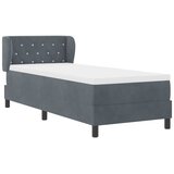  s opruga kutije Tamno siva 80 x 200 cm Baršun | shoptok.hr