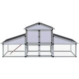  Kokošnjak z izhodom na prosto in gnezdiščem aluminij - | Shoptok.si