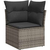 vidaXL 7-dijelni set vrtnih sofa poliratan i bagrem s jastucima sivi | shoptok.hr
