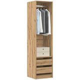 vidaXL Garderobna omara artisan hrast 50x50x200 cm inženirski les | Shoptok.si