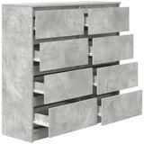  Komoda siva boja betona 100x35x99 cm od konstruiranog drva | shoptok.hr