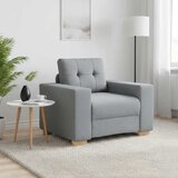 SOFA fotelja svijetlosiva 100x78x80 cm tkanina - Svjetlosiva 1 100 cm | shoptok.hr