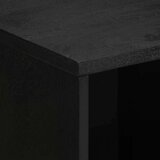 vidaXL Komoda črn 80x33x75 cm inženirski les | Shoptok.si
