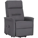 TV-FOTELJ, siva tekstil