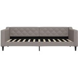  Dnevni krevet na razvlačenje smeđesivi 90 x 200 cm od tkanine | shoptok.hr
