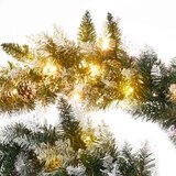  Božićna girlanda s LED svjetlima zelena 2,7 m PVC | shoptok.hr
