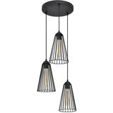  Luster na sajli TORRI 3xE27/15W/230V crni | Eponuda.com