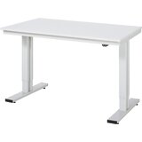 RAU Delovna miza, električno nastavljiva po višini, melaminska plošča, nosilnost 300 kg, ŠxG 1250 x 800 mm | Shoptok.si