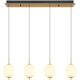Lesnina-XXXL Ewald Viseća LED svjetiljka (20 W, Topla bijela, Crna, Ø x V: 13,5 x 220 cm, 4 Kom.) | shoptok.hr