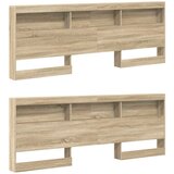  Krevet s policama sonoma hrast 180 x 200 cm Konstruirano drvo | shoptok.hr