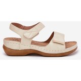 EVENTO Comfortable women's sandals with Velcro gold Iphiope | Shoptok.si