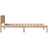  Krevetna konstrukcija Smeđa 90 x 200 cm Čvrsto borovo drvo | shoptok.hr