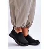 EVENTO PE1 Women's Textile Slip-on Sneakers Black Adiora | Shoptok.si