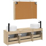  Set ormarića za kupaonicu 4 kom. Hrast sonoma Konstruirano drvo | shoptok.hr