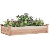  Povišena vrtna gredica s oblogom 120x60x25 cm masivna jelovina | Eponuda.ba