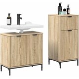  Set namještaja za kupaonicu s ladicama 2 pcs Sonoma hrast | shoptok.hr