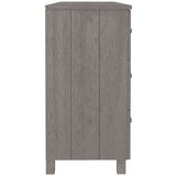  Komoda HAMAR svetlo siva 113x40x80 cm trdna borovina, (20656134) | Shoptok.si