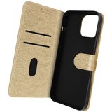 AVIZAR Folio Case iPhone 14 Pro Max z držalom za kartico - zlato, (20616348) Cene