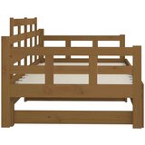  Dnevni ležaj na razvlačenje boja meda 2x(90x200) cm od borovine | shoptok.hr