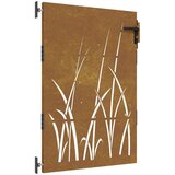  Vrata 85 x 150 cm od čelika COR-TEN s uzorkom trave | shoptok.hr