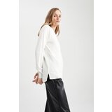 Defacto Relax Fit Crew Neck Cashmere Textured Extra Soft Sweater | shoptok.hr
