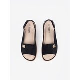 GOODIN Openwork soft sandals black | Shoptok.si