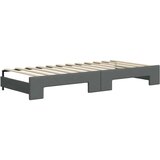  Dnevni krevet na razvlačenje i ladice tamnosivi 90 x 200 cm | shoptok.hr
