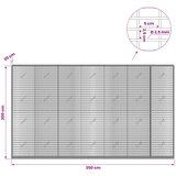  Gabion s žicom debljine 3,5 mm i mrežom 5x2,5 cm 350x20x200 cm | shoptok.hr