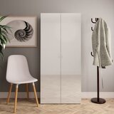 Ormarić za cipele visoki sjaj bijeli 80x35,5x180 cm od iverice | shoptok.hr
