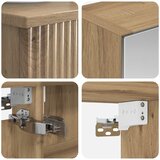  Set ormarića za kupaonicu 4 pcs Hrast artisan 50 x 14,5 x 70 cm | Shoptok.si