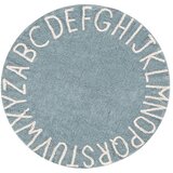 Lorena Canals Okrogla preproga iz bombaža - ABC - Vintage Blue | Shoptok.si