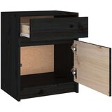  Noćni ormarići 2 kom crni 40 x 31 x 50 cm od masivne borovine | shoptok.hr