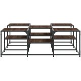  Stolić za kavu smeđa boja hrasta 121x121x40cm konstruirano drvo | shoptok.hr
