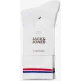 Jack & Jones muške čarape 12268551, 3 para, Bele