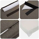  Tapecirani uzglavlje Prirodna i svijetlo siva 90 cm | shoptok.hr