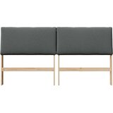  Tapecirani uzglavlje Tamno siva 200 cm Čvrsto borovo drvo | shoptok.hr
