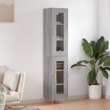 vidaXL Visoka komoda siva sonome 34 5x34x180 cm od konstruiranog drva | shoptok.hr