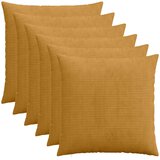  Presvlaka za jastuk 6 pcs HEERLEN Žuta 80 x 80 cm Kord | shoptok.hr