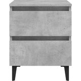  Nočna omarica 2 kosa betonsko siva 40x35x50 cm iverna plošča, (20624029) | Shoptok.si